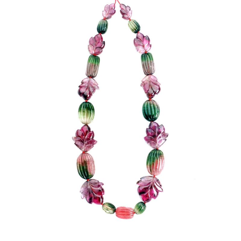 Tourmaline Carved Beads