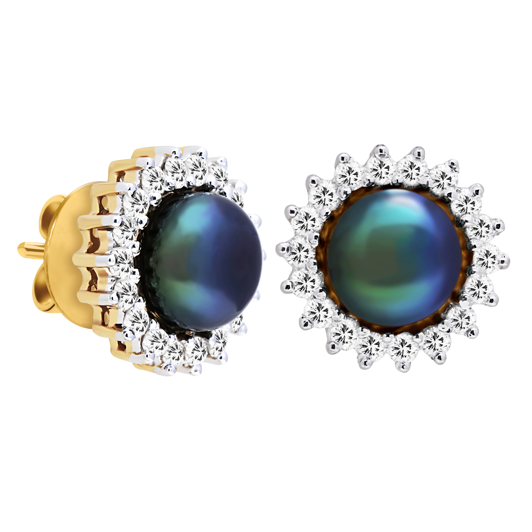 Gold Diamond Earring E022