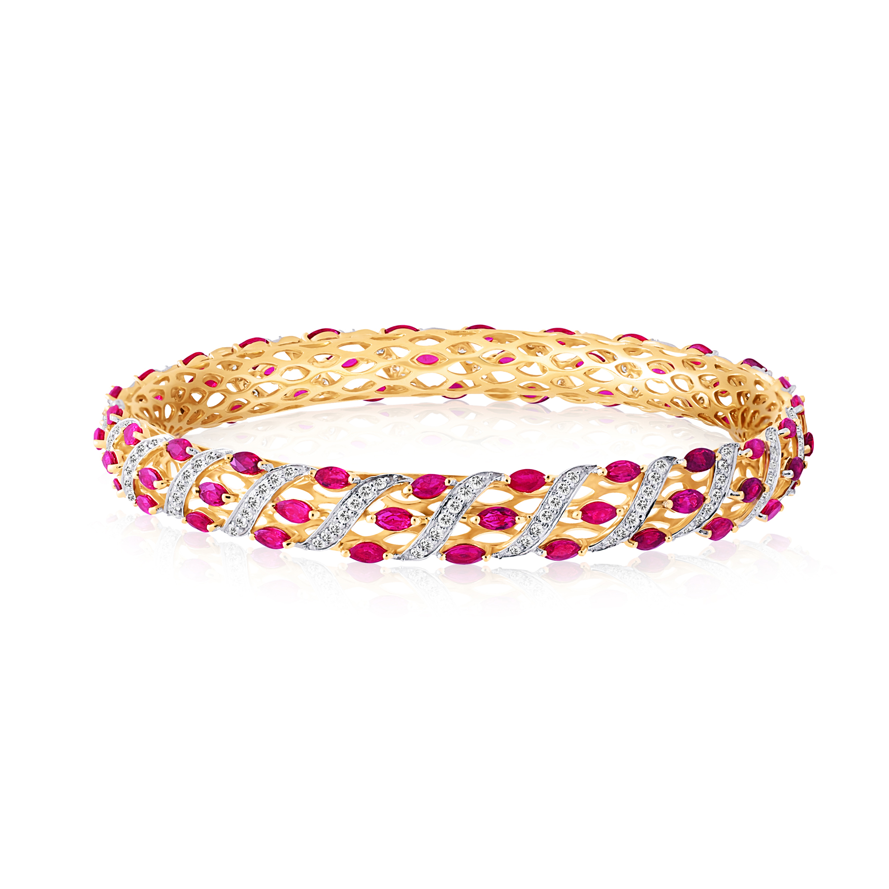 Ruby Diamond Bangle